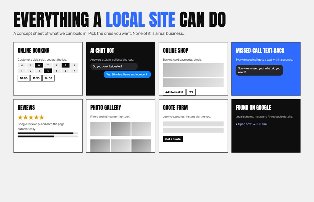 Booking, shop, chat bot and reviews concept