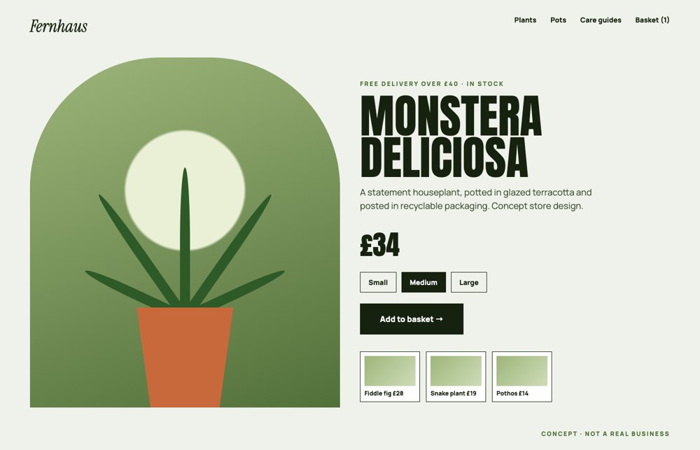 Online store concept